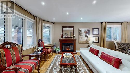 3022 Dalehurst Drive, Mississauga, ON - Indoor Photo Showing Living Room With Fireplace