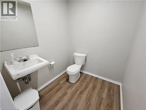 main floor bathroom main floor bathroom is wide enough for potential wheel chair access - 100 Lancaster Street E, Kitchener, ON 