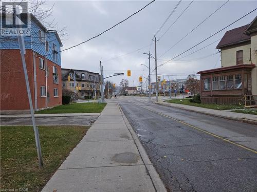 view from front door to corner at Frederick Street and Lancaster - 100 E Lancaster Street E, Kitchener, ON 