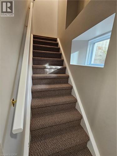 stairs from kitchen to basement - 100 Lancaster Street E, Kitchener, ON 
