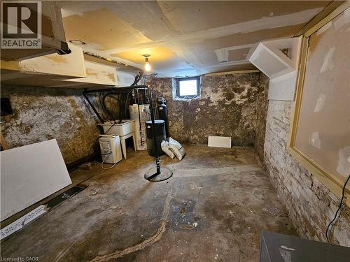 second view of unfinished portion of basement - 100 Lancaster Street E, Kitchener, ON 