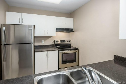211-130 Back Rd, Courtenay, BC - Indoor Photo Showing Kitchen With Double Sink