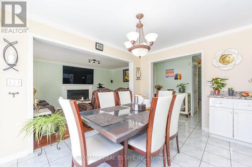 186 Mountainberry Road, Brampton, ON - Indoor Photo Showing Dining Room With Fireplace