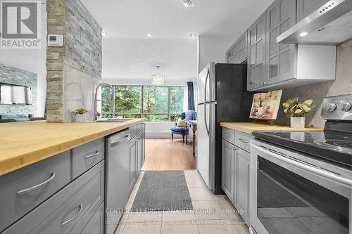 407 - 570 Proudfoot Lane, London North (North N), ON - Indoor Photo Showing Kitchen With Upgraded Kitchen