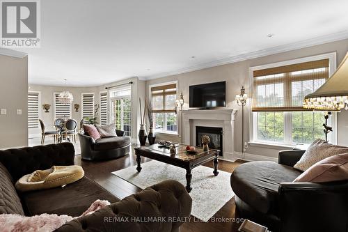 2485 Meadowridge Drive, Oakville, ON - Indoor Photo Showing Living Room With Fireplace