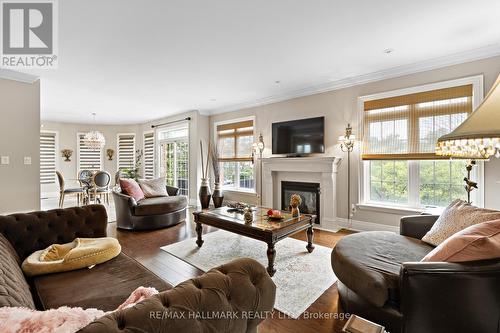 2485 Meadowridge Drive, Oakville, ON - Indoor Photo Showing Living Room With Fireplace