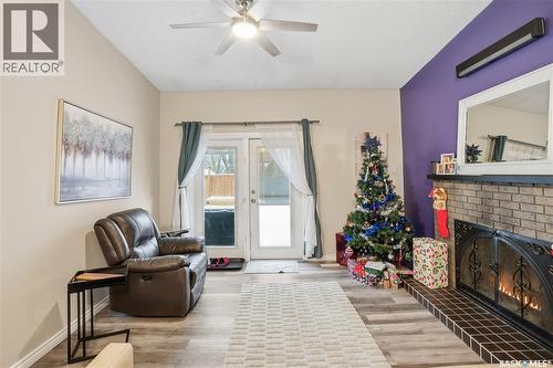 1307 Brown Street, Regina, SK - Indoor With Fireplace