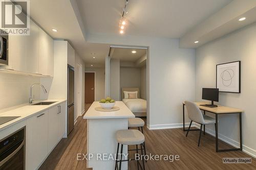 Virtually Staged - 2305 - 1928 Lake Shore Boulevard W, Toronto, ON - Indoor Photo Showing Kitchen