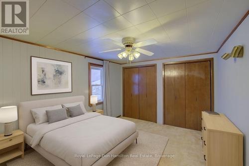 Primary Bedroom Virtually Staged - 34 George Street N, West Grey, ON - Indoor Photo Showing Bedroom