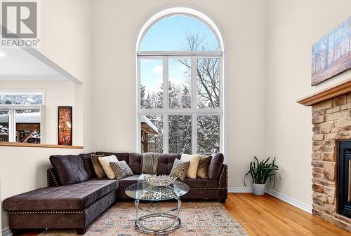 143 Borealis Crescent, Ottawa, ON - Indoor Photo Showing Living Room With Fireplace