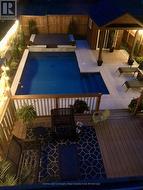 Deck + Pool + Hot Tub + Shed @ Night - 