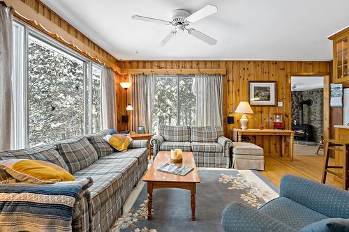Living room - 202 Ch. Brunette, Lac-Supérieur, QC - Indoor Photo Showing Living Room