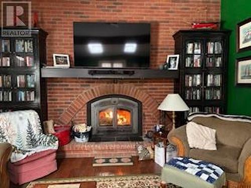 506 Snug Harbour Road, Kawartha Lakes (Lindsay), ON - Indoor Photo Showing Living Room With Fireplace