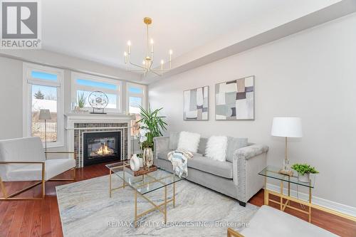 3027 Richview Boulevard, Oakville, ON - Indoor Photo Showing Living Room With Fireplace