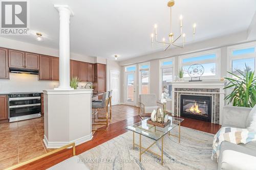 3027 Richview Boulevard, Oakville, ON - Indoor Photo Showing Living Room With Fireplace