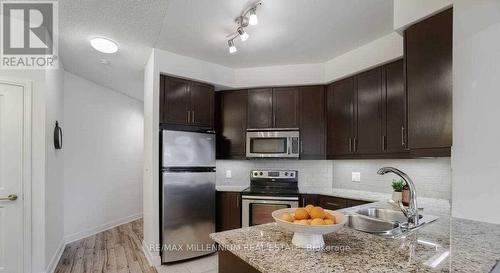 1707 - 80 Absolute Avenue, Mississauga, ON - Indoor Photo Showing Kitchen With Stainless Steel Kitchen With Double Sink With Upgraded Kitchen