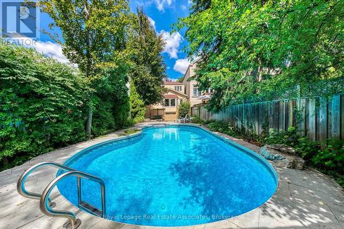 123 Melrose Avenue, Toronto, ON - Outdoor With In Ground Pool With Backyard