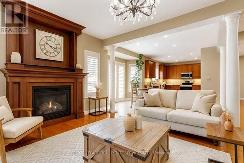 3137 Countess Crescent, Mississauga, ON - Indoor Photo Showing Living Room With Fireplace
