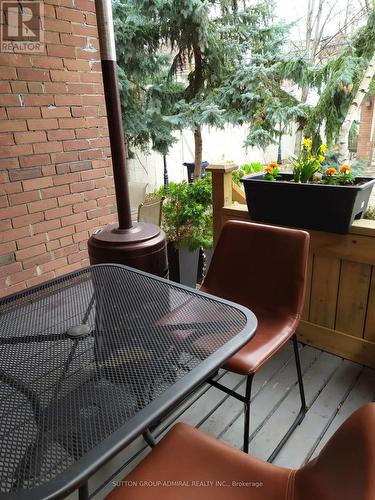 Cozy back porch - Back Studio Apartment - 335 Palmerston Boulevard, Toronto, ON - Outdoor With Exterior