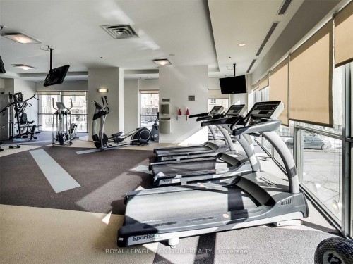 1003-100 Western Battery Road, Toronto, ON - Indoor Photo Showing Gym Room