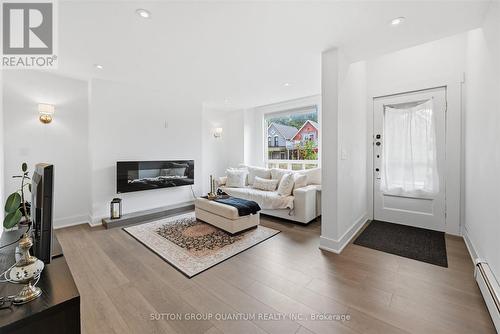 443 King William Street, Hamilton, ON - Indoor Photo Showing Living Room With Fireplace