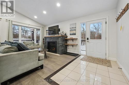 3 Sugarbush Road, South Bruce Peninsula, ON - Indoor Photo Showing Living Room With Fireplace