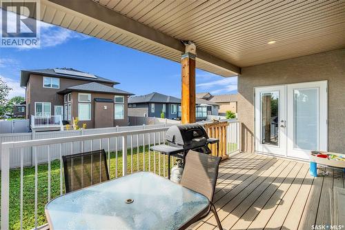 3969 Sandhill Crescent, Regina, SK - Outdoor With Deck Patio Veranda With Exterior