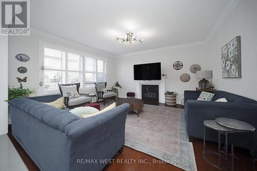 43 Swanton Road, Brampton, ON - Indoor Photo Showing Living Room With Fireplace