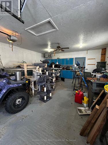 garage interior - 80 Brunelle Road S, Kapuskasing, ON - Indoor Photo Showing Garage