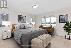 Primary bedroom - virtually staged - 