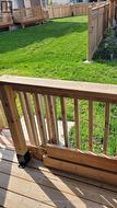 Steps to yard - 