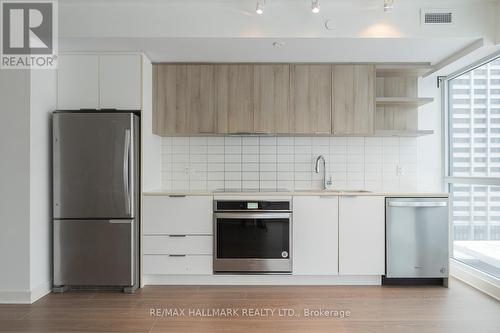 1002 - 6 Sonic Way, Toronto, ON - Indoor Photo Showing Kitchen With Stainless Steel Kitchen