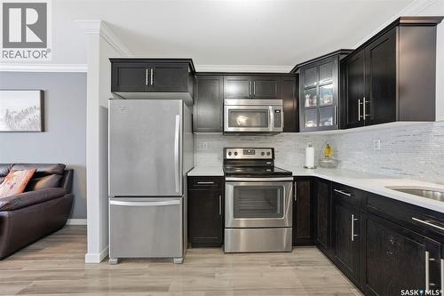 329 620 Cornish Road, Saskatoon, SK - Indoor Photo Showing Kitchen With Stainless Steel Kitchen With Upgraded Kitchen