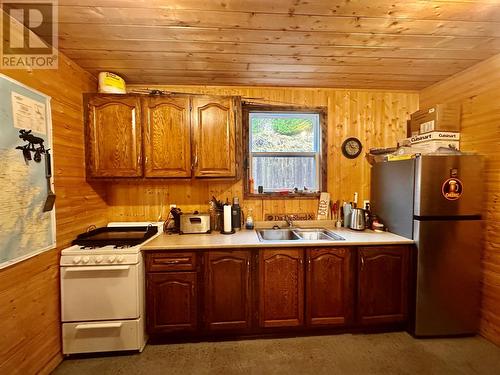 88 Main Road, Lewins Cove, NL - Indoor Photo Showing Kitchen With Double Sink