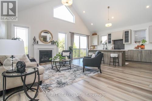 322 Cullen Trail, Peterborough (Northcrest Ward 5), ON - Indoor Photo Showing Living Room With Fireplace