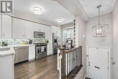 Front Entry & Kitchen - 114 Six Point Road, Toronto, ON - Indoor Photo Showing Kitchen With Stainless Steel Kitchen With Upgraded Kitchen