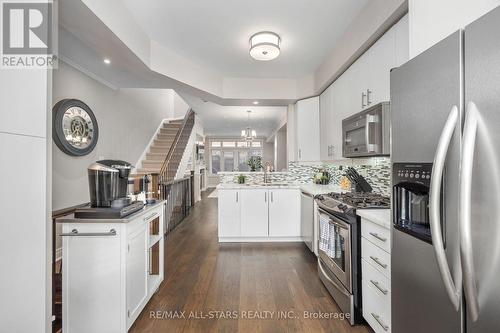 Open Concept With Breakfast Bar - 114 Six Point Road, Toronto, ON - Indoor Photo Showing Kitchen With Stainless Steel Kitchen With Upgraded Kitchen