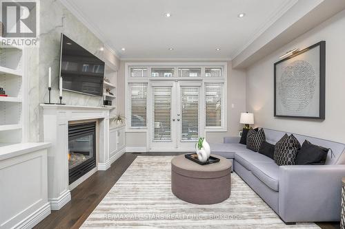 Living Room - 114 Six Point Road, Toronto, ON - Indoor Photo Showing Living Room With Fireplace