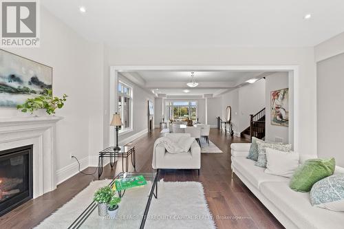 23 Kingwood Lane, Aurora, ON - Indoor Photo Showing Living Room With Fireplace