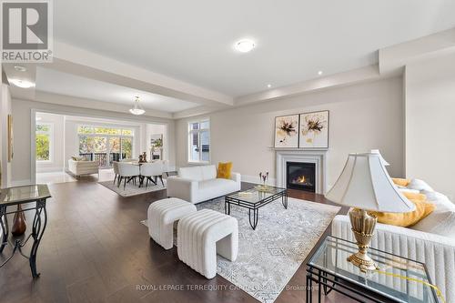 23 Kingwood Lane, Aurora, ON - Indoor Photo Showing Living Room With Fireplace
