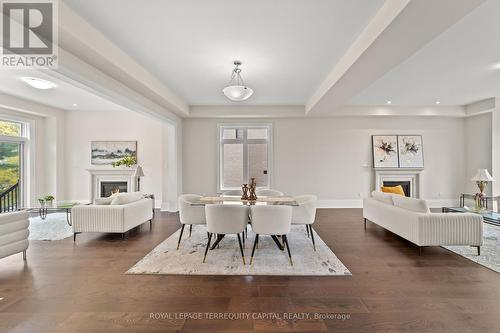 23 Kingwood Lane, Aurora, ON - Indoor Photo Showing Living Room With Fireplace