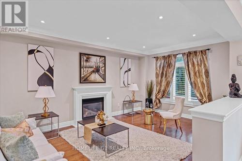 2355 North Ridge Trail, Oakville, ON - Indoor Photo Showing Living Room With Fireplace
