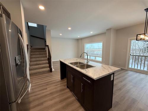 109 Yolande Street, Winnipeg, MB - Indoor Photo Showing Kitchen With Double Sink