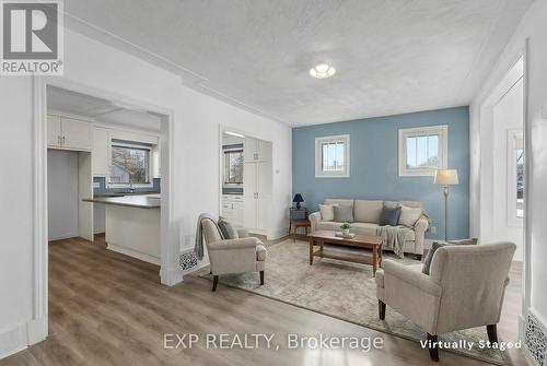 Virtually Staged - 5932 Carlton Avenue, Niagara Falls (Dorchester), ON - Indoor Photo Showing Living Room