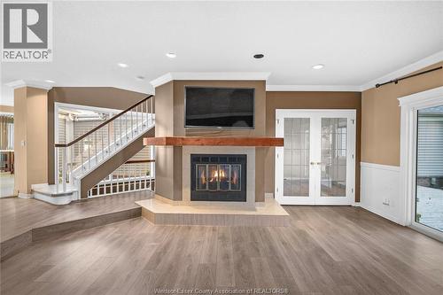 128 Marine, Tecumseh, ON - Indoor Photo Showing Living Room With Fireplace