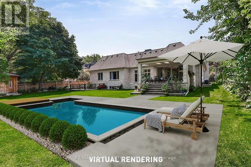 1511 Broadmoor Avenue, Mississauga, ON - Outdoor With In Ground Pool