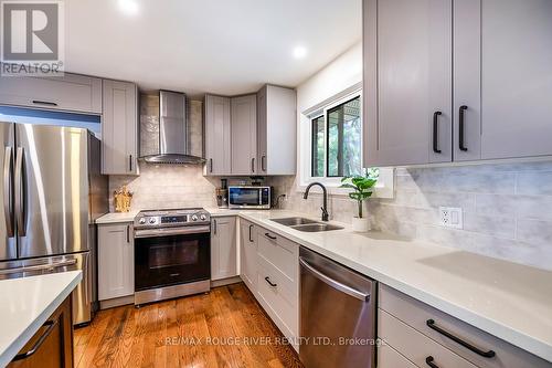 229 Liberty Street N, Clarington (Bowmanville), ON - Indoor Photo Showing Kitchen With Double Sink With Upgraded Kitchen