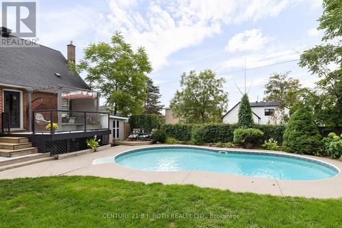 14 St Vincent Street, Barrie, ON - Outdoor With In Ground Pool With Deck Patio Veranda