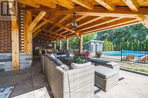 8464 6Th Line, Essa, ON - Outdoor With In Ground Pool With Deck Patio Veranda