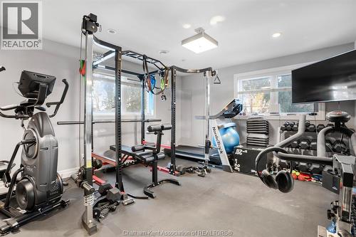32 Lynnwood Drive, Chatham, ON - Indoor Photo Showing Gym Room